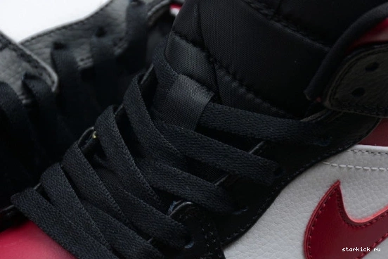  Jordan Mid 1 Bred 554724-066 Toe Air 554724-066 0901